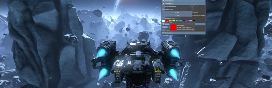 nvidia rtx 2080 mesh shading demo asteroids